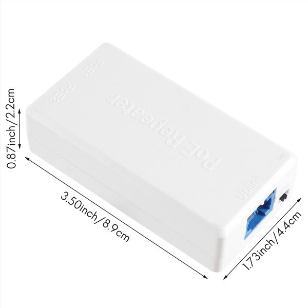 2 Port POE Repeater 10/100Mbps 1 to 2 PoE Extender with IEEE802.3af/at Plug&Play 48V for PoE Switch NVR IP Camera AP - Image 2