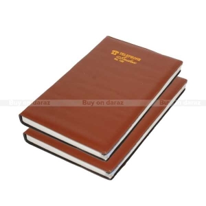 2 Set Of Brown Telephone India No.130 Notebook