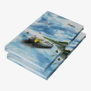 2 Set Of Multicolor Sr International Nature Printed Hard Cover Notebook