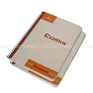 2 Set Of Orange A5 Spiral Comix Note Book
