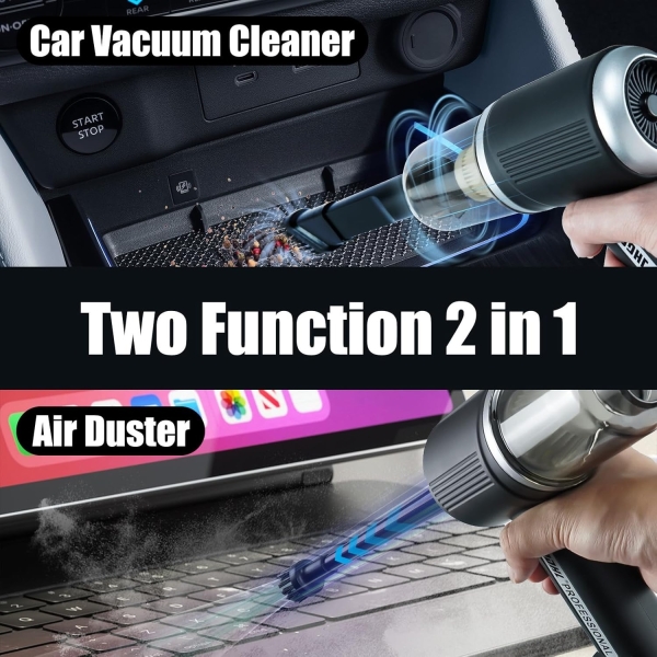 Electric Cordless 2 Speeds Adjustable Car Vacuum Cleaner (9000Pa) - Image 6