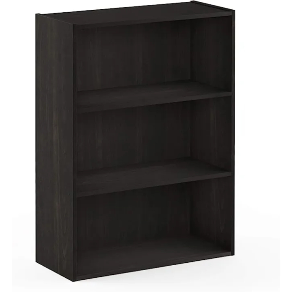 2 Tier and 3-Tier Simple Multipurpose Open Rack For Storage at Home and Office, Large Space with Multiple Compartment Book Shelf in Black - Image 3