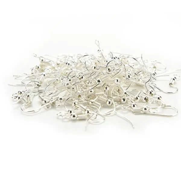 20 Gram Silver Ear Wire Hook Silver Earring Hooks Hypoallergenic French Wire Hooks Fish Hook Earrings Jewelry Findings Parts DIY Making - Image 2