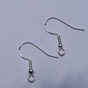 20 Gram Silver Ear Wire Hook Silver Earring Hooks Hypoallergenic French Wire Hooks Fish Hook Earrings Jewelry Findings Parts DIY Making