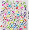 20 Grams Alphabet Multi Color Bead For Craft