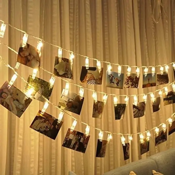 20 Plastic Photo Clip Led String Lights For Home Decor - Image 5