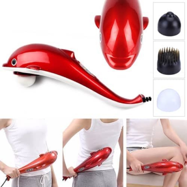 Vibrating Heat Full Body Dolphin Massager (Multicolour) - Image 2