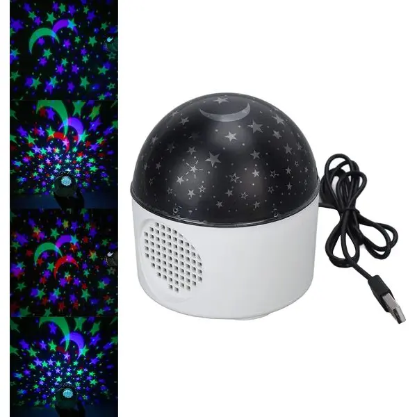 Car Crystal Ball LED Light RGB Star Moon Projector Stage Light Party Light for Club Bar - Image 4