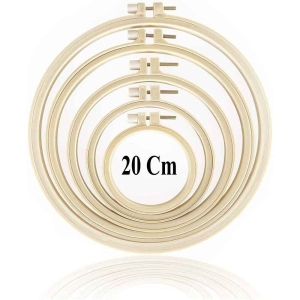 20Cm Embroidery Hoop Ring Frame Adjustable Handy Sewing Circle for Needle Art & Design