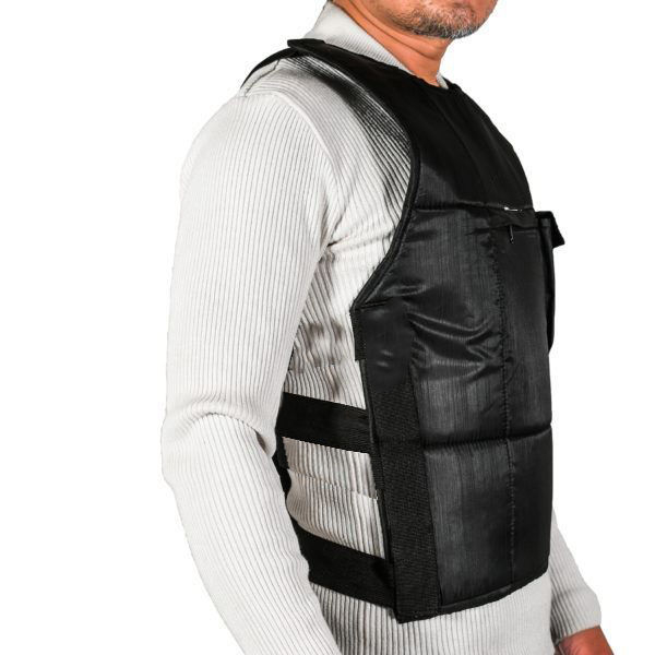 Black Solid Chest Guard/ Bike Chest Guard with Fur Inside (Color May Vary) - Image 2