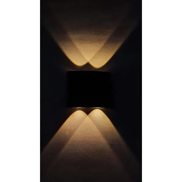 2+2 Indoor And Outdoor Up Down Wall Light Waterproof LED Wall Lamp, Warm White for Bedroom, Living Room, Cafe, Restaurant - Image 4