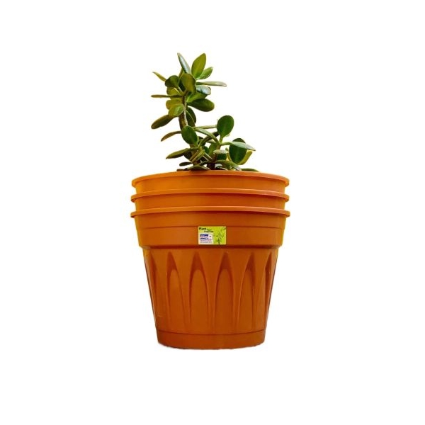 3pcs Multicolor Elegant Flower Pot / Planter 9 Inch For Indoor Outdoor With Plate - Image 5