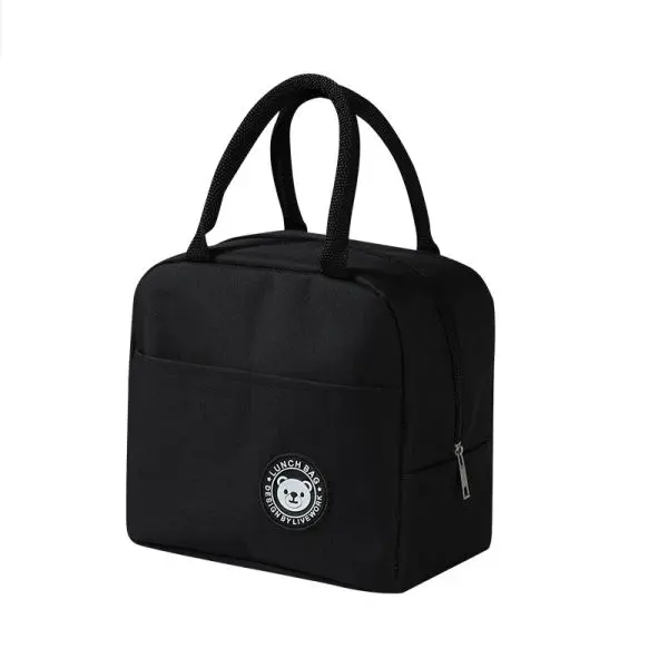 Handy Sized Bento Thermal Insulated Lunch Bag / Cover, Tiffin Bag with Outer Pouch Size 21*13cm*19cm - Image 3