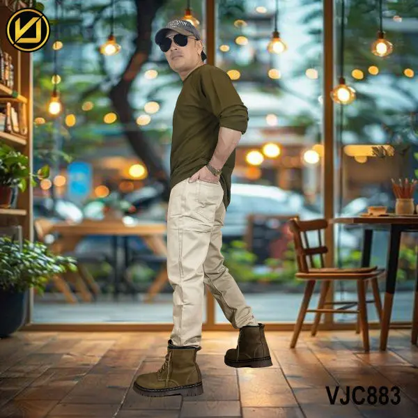VIRJEANS (VJC883) Cotton Soft Jeans Pant For Men-Cream - Image 3