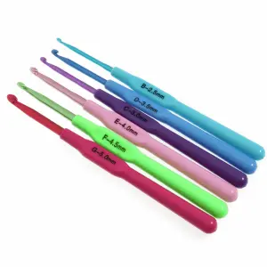6 Pcs Crochets Set 2.5-3-3.5-4-4.5-5 Numbers