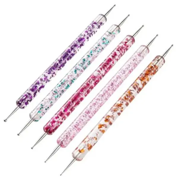 Professional 5pc 2 Way Dotting Pen Tool Nail Art Tip Dot Paint Dotting Manicure Kit for Nail Technicians - Image 3