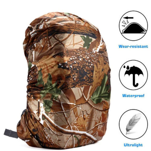 Black Water & Dust Proof Cover For Backpacks | Adjustable Elastic Waterproof Rain Back Cover | Fits 20-30 Ltrs Backpack - Image 2