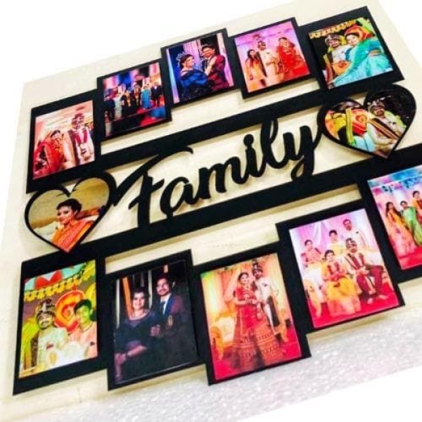 Wall Picture Frame Beautiful Gift Home Decor Photo Frame Wooden in Black - Image 4