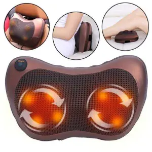 Along Portable Car And Home Pillow Massager/Massage 4 Ball And 8 B *Cod* Dual Use Deep Kneading Car