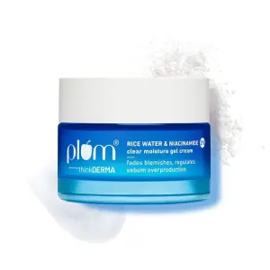 Plum 2% Niacinamide & Rice Water Clear Moisture Gel Cream 50Gm