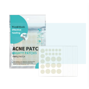 240 Counts Circle West & Month Acne Patches Repairs Acne Pimples Cleans Pores Invisible Breathable Concealer Waterproof Pimple Patches