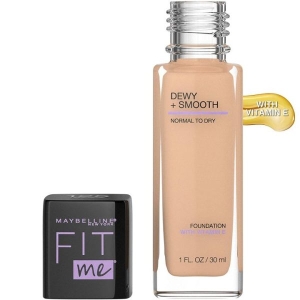 Maybelline Fit Me Dewy + Smooth Foundation with SPF 18 for Normal to Dry Skin 30ml by Genuine Collection
