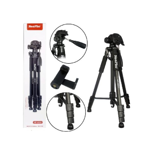 Professional Camera Tripod NeePho NP-8810/20/30/40/50 & 8860 - Load Up to 10KG (8850 Or 8860 Only) - Image 3