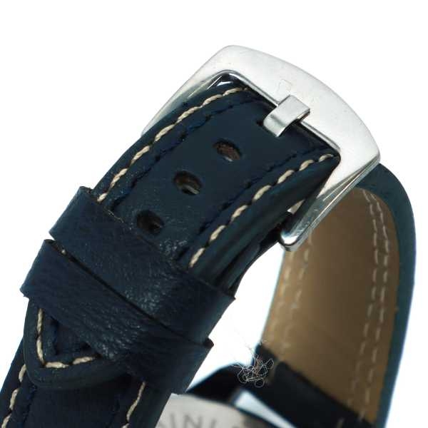 Black ColorUnisex Dial Casual Leather Strap Watch - Image 4