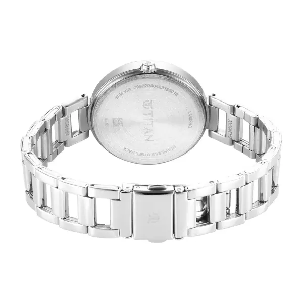 Titan Workwear Quartz Analog Silver Dial Silver Stainless Steel Strap Watch for Women - Image 6