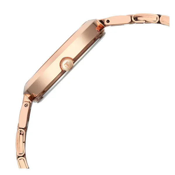 Titan Workwear Quartz Analog Beige Dial Rose Gold Stainless Steel Strap Watch for Women - Image 5