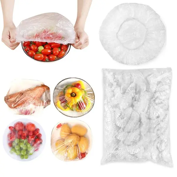 25 Pcs Plastic food cover, reusable elastic covers, sealing bag food cover, food storage bag for vegetables, fresh protection - Image 2