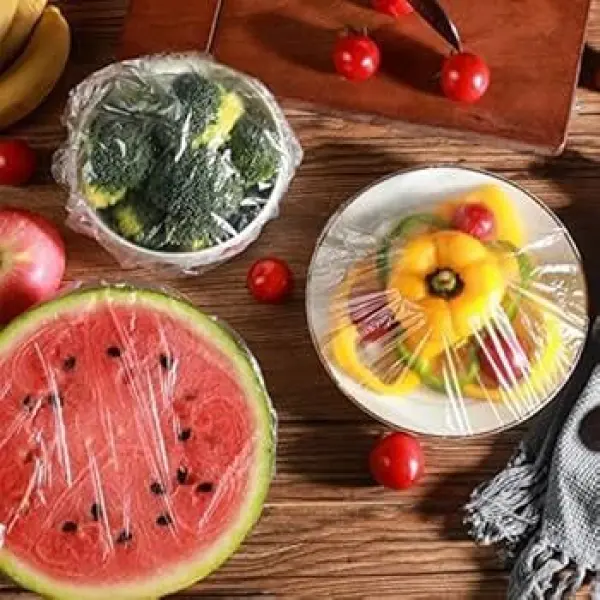 25 Pcs Plastic food cover, reusable elastic covers, sealing bag food cover, food storage bag for vegetables, fresh protection - Image 3
