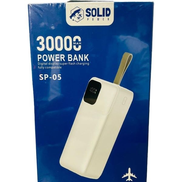 Solid Power Powerbank 10/20/30/40/50k mAh, QC 3.0 PD 22.5W Fast Charging Power Bank - 6 Months Warranty - Image 3
