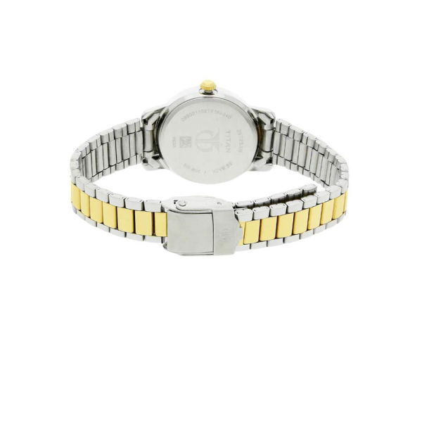 Titan Karishma White Dial Analog with Date Stainless Steel Strap watch for Women - Image 4