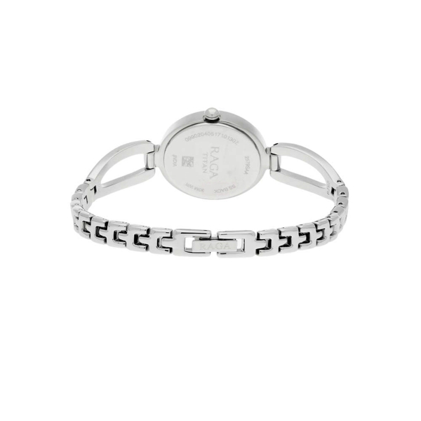Titan Raga Viva Silver Dial Analog Metal Strap Watch for Women - Image 4