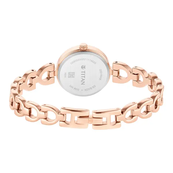 Titan Lagan Brown Dial Analog Metal Strap Watch for Women - Image 5