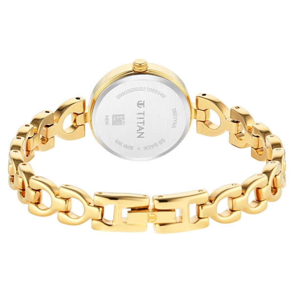 Titan Lagan Silver Dial Analog Metal Strap Watch for Women - Image 4