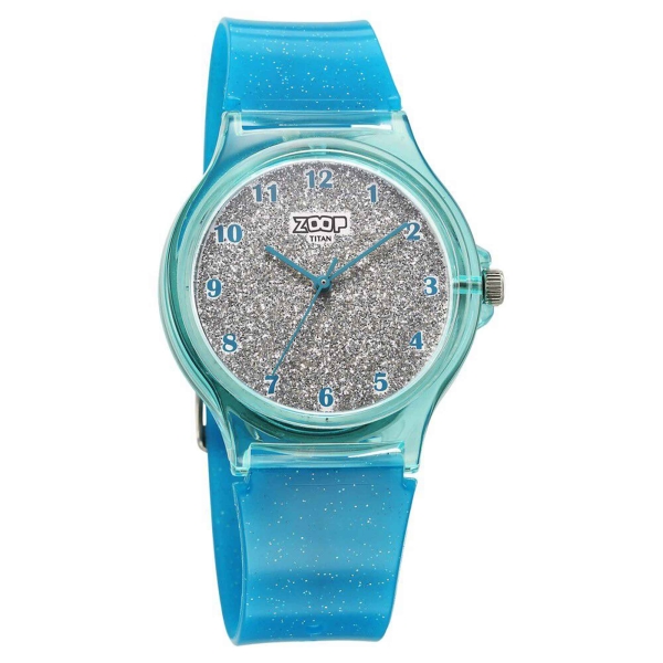 Zoop by Titan Glitter Quartz Analog Grey Dial Polyurethane Strap Watch for Kids 26030PP05 - Image 2