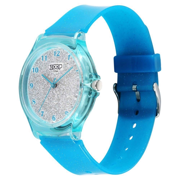 Zoop by Titan Glitter Quartz Analog Grey Dial Polyurethane Strap Watch for Kids 26030PP05 - Image 3
