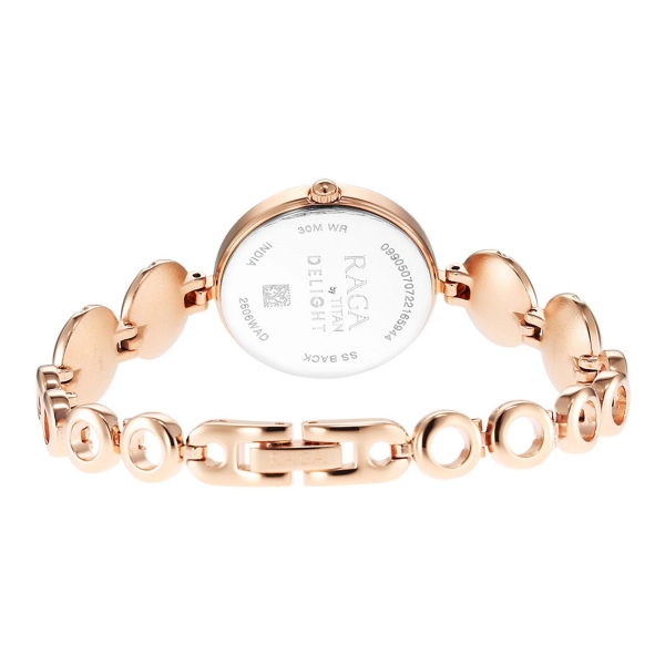 Titan Raga Delight Silver Dial Women Watch With Metal Strap - Image 5