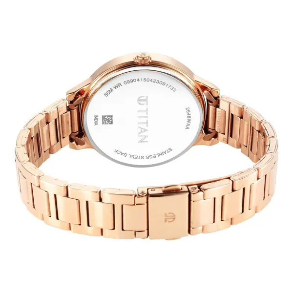 Titan Quartz Analog Rose Gold Dial Watch for Women - Image 6