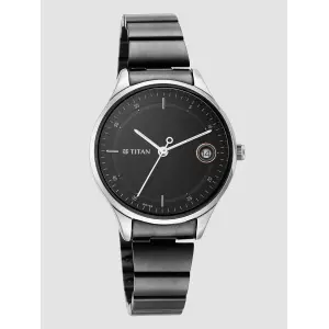 Titan Workwear Silver Dial Women Watch With Stainless Steel Strap