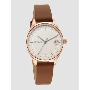 Workwear Silver Dial Brown Stainless Steel Strap Watch 2649WL01