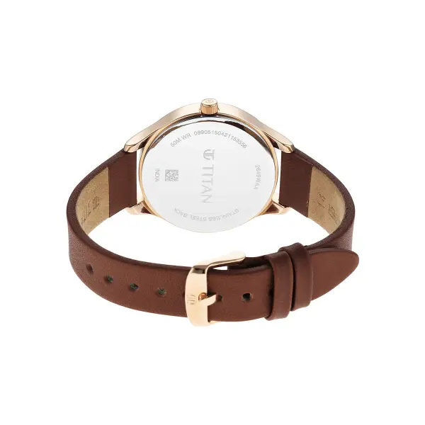 Workwear Silver Dial Brown Stainless Steel Strap Watch 2649WL01 - Image 4