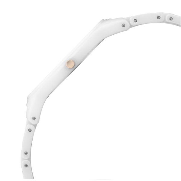 Titan Edge Ceramic Quartz in Arctic White Dial Watch for Women - Image 3