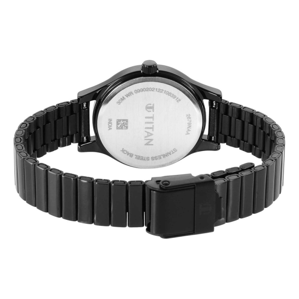 Women Karishma Black Dial Metal Strap Watch - Image 5