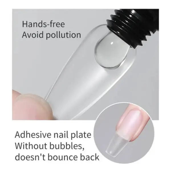 Solid Nail Glue Gel Clear For False Nail Tips Glue Gel Super Adhesive Advanced Nail Techgel Glue 30g - Image 4