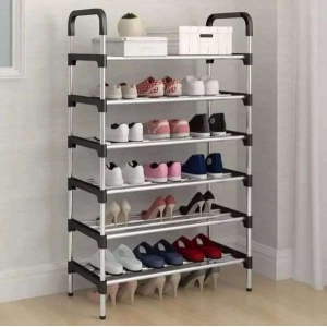 Stainless Steel Shoe Rack Shoe Cabinet 5 Shelves