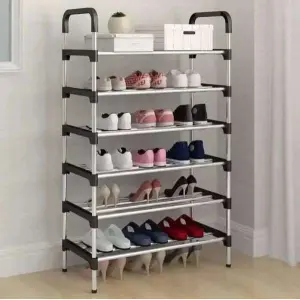Stainless Steel Shoe Rack Shoe Cabinet 5 Shelves