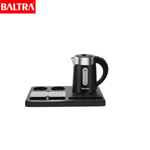 BALTRA Electric Kettle With Tray |  Angel | BC 168 | 800 ml | 800 Watt | Double layer electric kettle | High quality double controller | 360 degree rotation heating | Warm water for baby milk, coffee and tea | 12 Months warranty